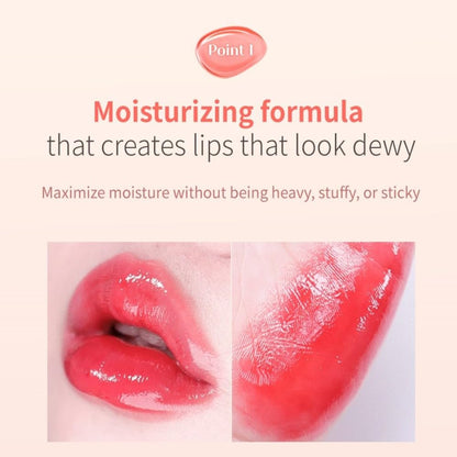 MQNY Dewy Water Glow Lip Tint 3.5g – Peanut Peach & Peach Beige