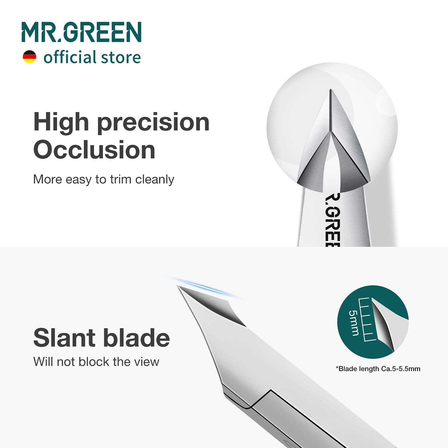 MR.GREEN Cuticle Nippers Nickel Pearl – Colorful Nail Cuticle Scissors