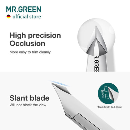MR.GREEN Cuticle Nippers Nickel Pearl – Colorful Nail Cuticle Scissors