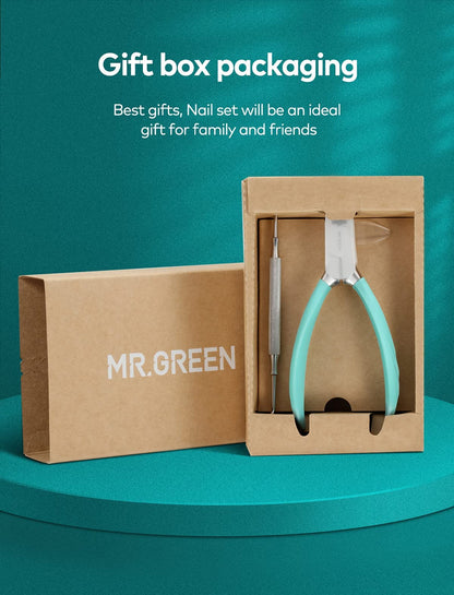 MR.GREEN Nail Clippers for Thick & Ingrown Toenails – Heavy-Duty Paronychia Tools