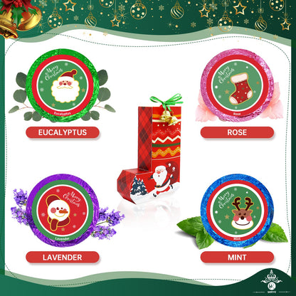 MR MIRYE Shower Steamers – 16‑Pack Christmas Gift Set with Essential Oils