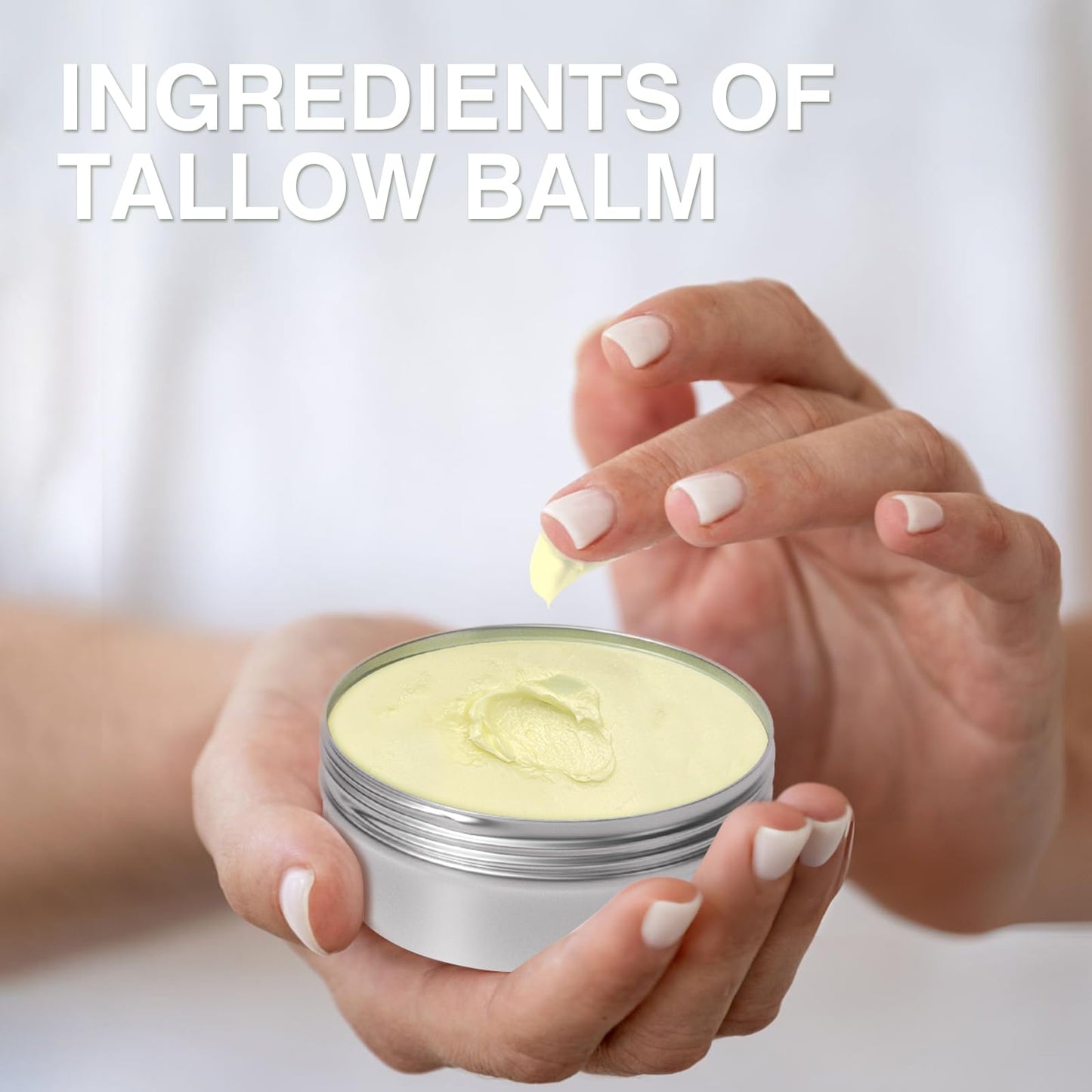 MROUVIK Beef Tallow Balm – Grass-Fed Skin Moisturizer (2.5oz)