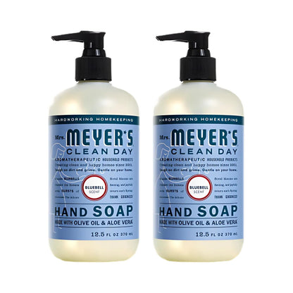 Mrs. Meyer's Clean Day Bluebell Hand Soap – 12.5 Fl Oz, Pack of 2