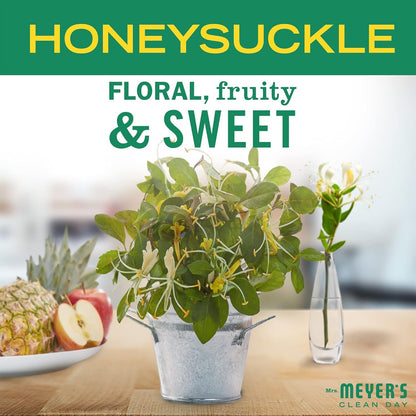 Mrs. Meyer's Clean Day Hand Soap Refill Honeysuckle – Cruelty Free, Essential Oils, 975 ml