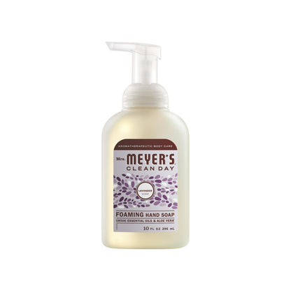 Mrs. Meyer's Clean Day Foaming Hand Soap 4-Scent Variety Pack – Rain Water, Lavender, Lemon Verbena, Watermelon (10 oz each)