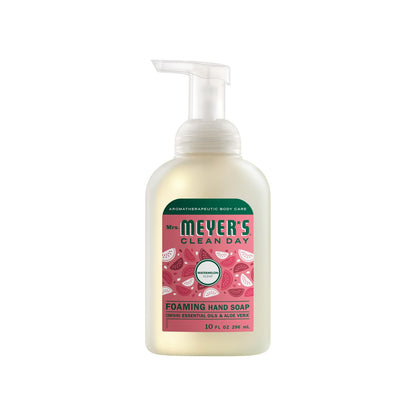Mrs. Meyer's Clean Day Foaming Hand Soap 4-Scent Variety Pack – Rain Water, Lavender, Lemon Verbena, Watermelon (10 oz each)
