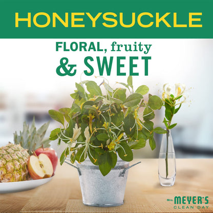 Mrs. Meyer's Clean Day Hand Soap with Essential Oils – Honeysuckle, Biodegradable, 12.5 oz (Pack of 3)