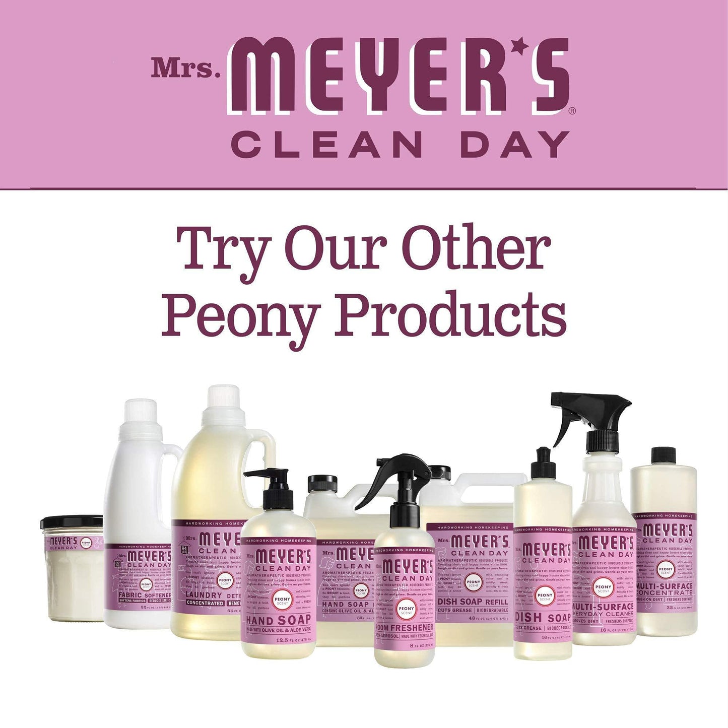 Mrs. Meyer's Clean Day Peppermint Hand Soap – 12.5 oz (Pack of 3) | Cruelty-Free, Non-Drying