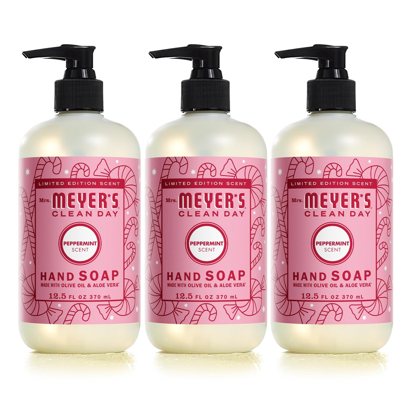 Mrs. MEYER'S Clean Day Peppermint Hand Soap 12.5 oz Pack of 3