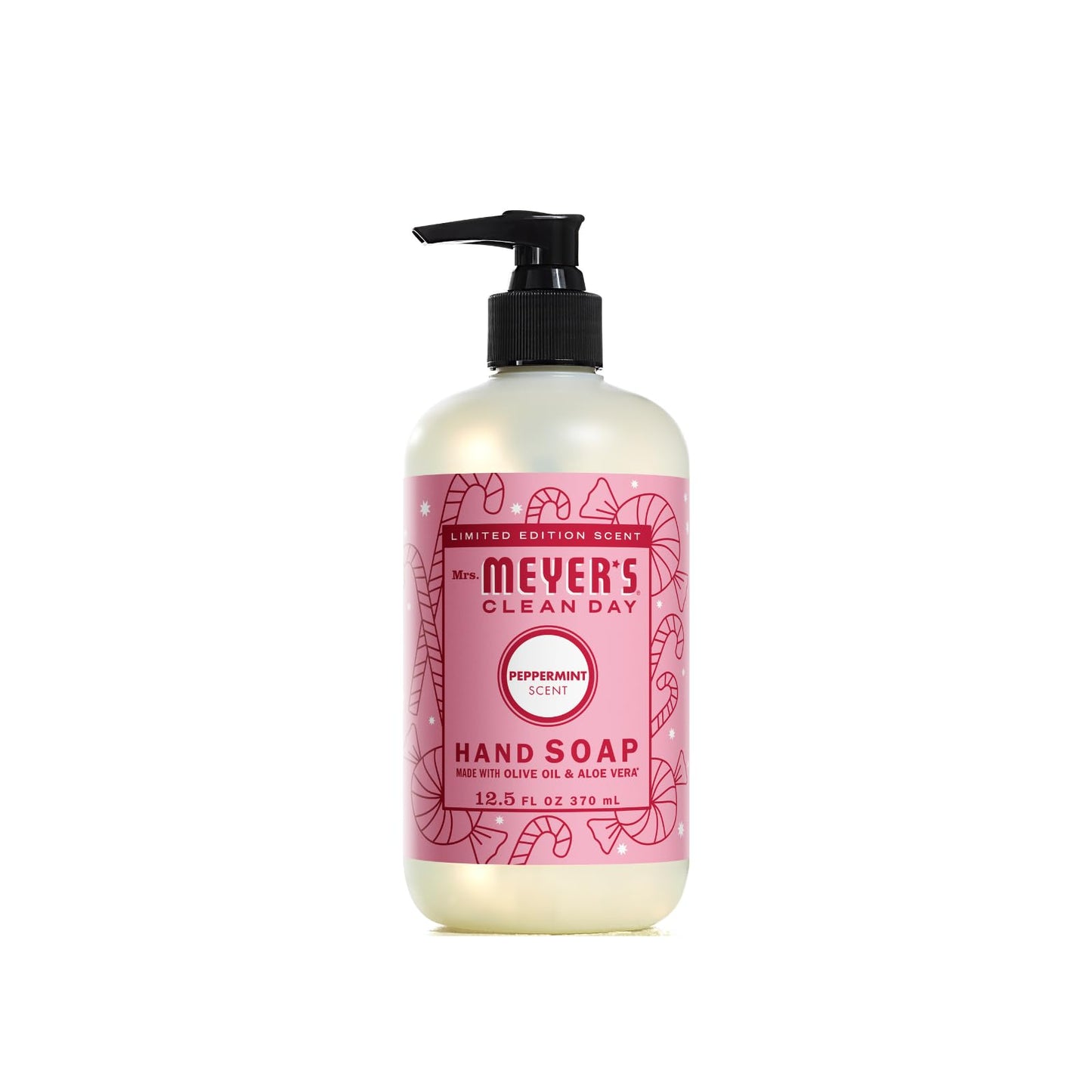 Mrs. Meyer's Clean Day Hand Soap Variet (4 Count) Gingerbread + Iowa Pine + Peppermint + Snow Drop