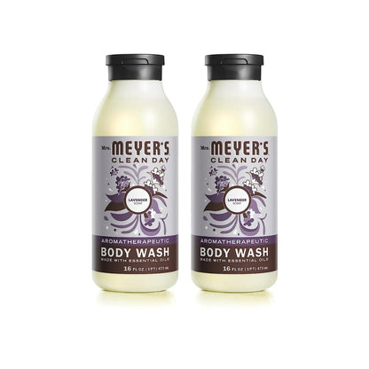 Mrs. Meyer's Clean Day Lavender Body Wash – 16 fl oz, Pack of 2