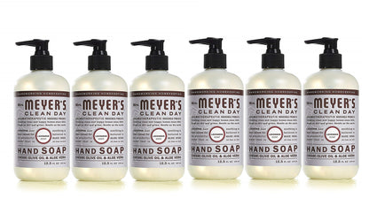 Mrs. MEYER'S CLEAN DAY Lavender Hand Soap – 12.5 oz, Pack of 6