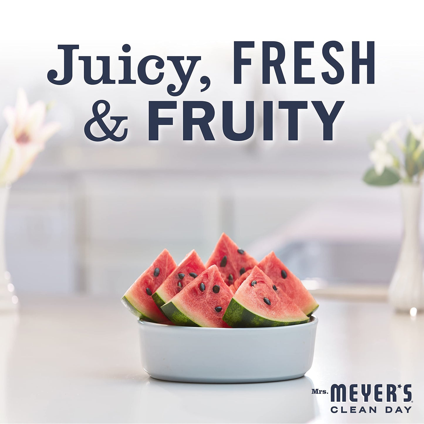 Mrs. Meyer's CLEAN DAY Watermelon Foaming Hand Soap – Pack of 4, 10 oz