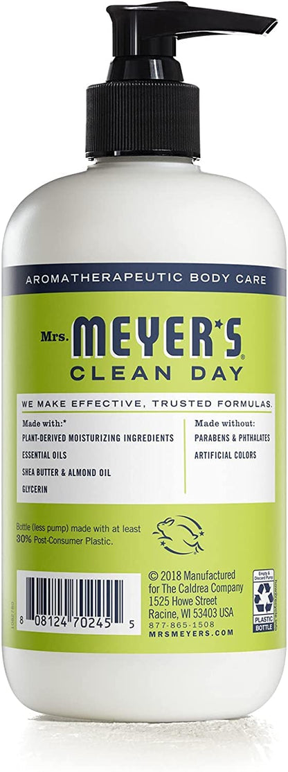 Mrs. Meyer's Clean Day Hand Lotion Lemon Verbena — Non-Greasy Moisturizer, Pack of 3