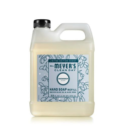 Mrs. Meyer's Clean Day Hand Soap Refills 33 oz Iowa Pine & Snowdrop Variety Pack