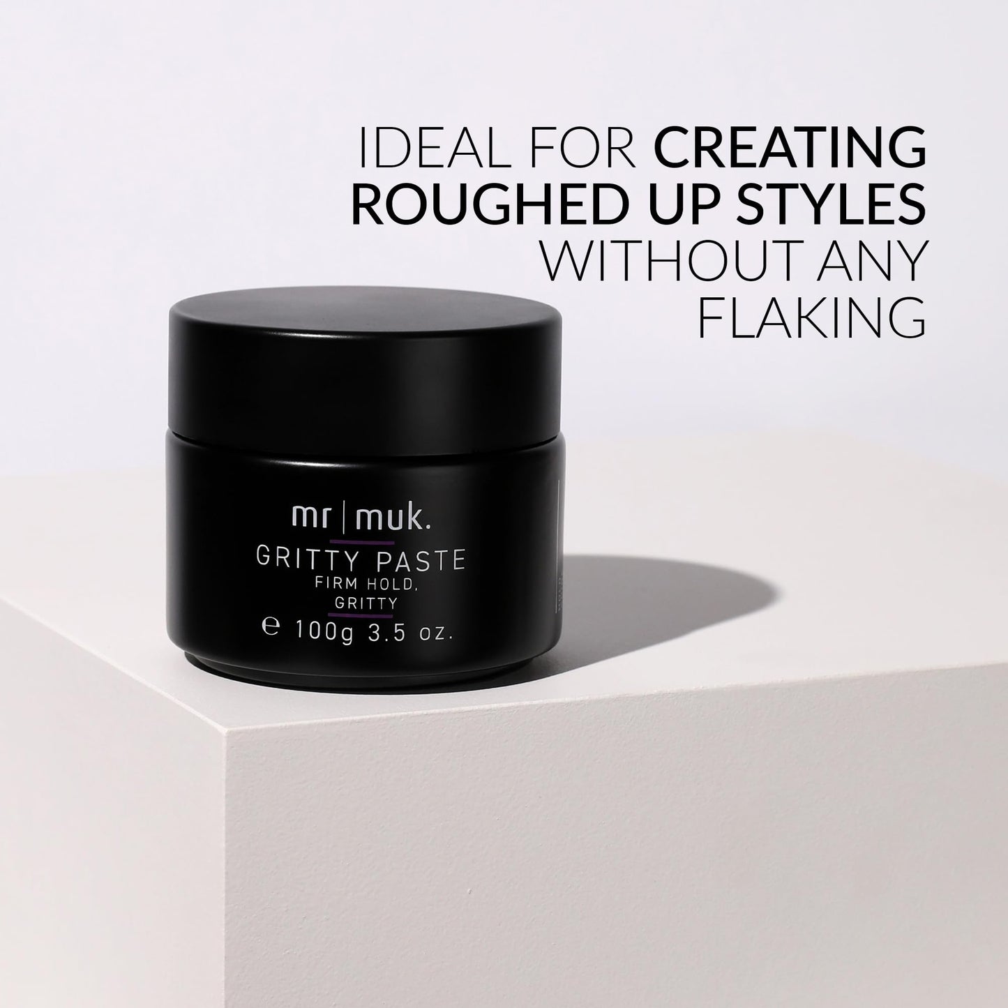 Mr MUK Strong Gritty Finish Paste - Ultimate Firm Hold for Men | Water-Soluble & No Flaking | 100g