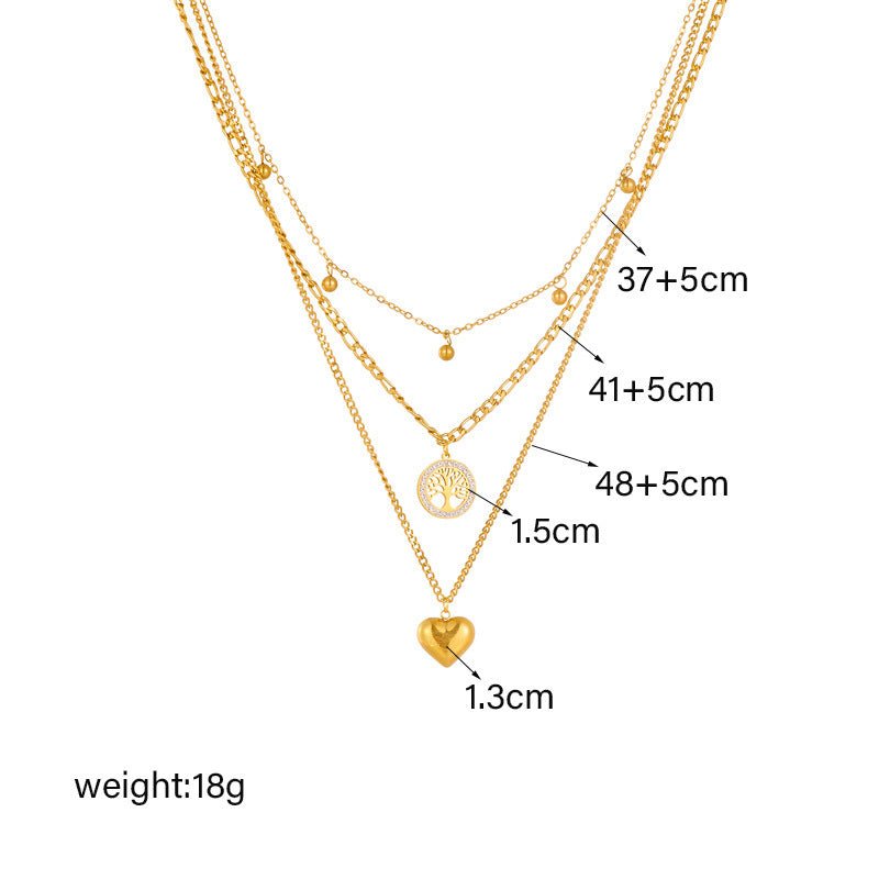 Multi-layer Tree Of Life Pendant Necklace