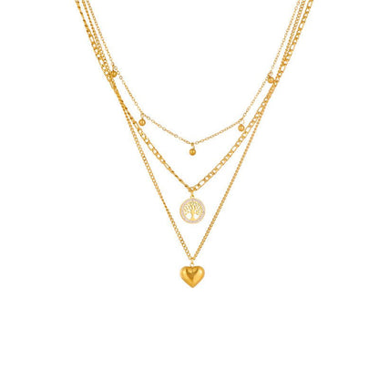 Multi-layer Tree Of Life Pendant Necklace