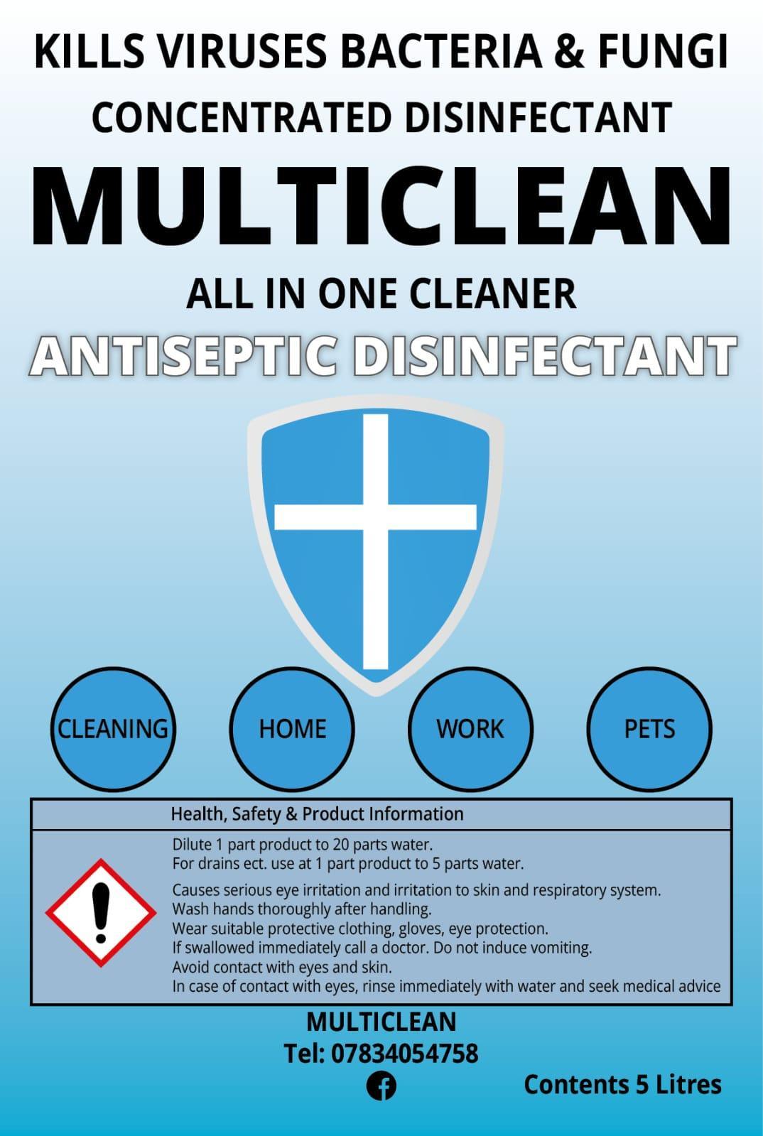 Multiclean Pet Safe Disinfectant & Cleaners
