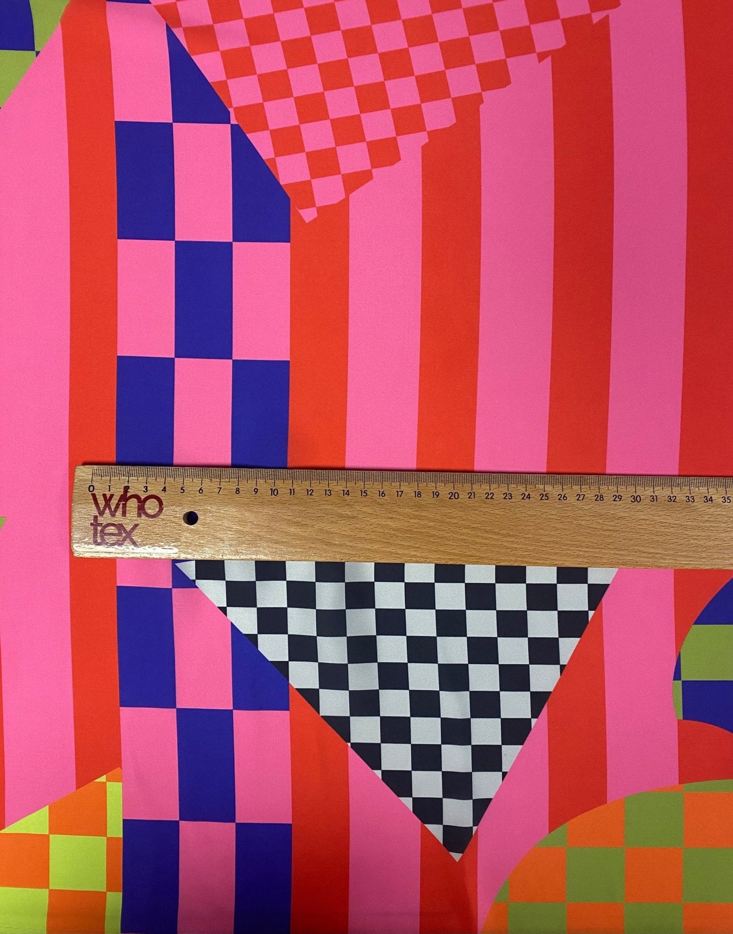 Multicolor Abstract Geometric Fabric Sold by Metre