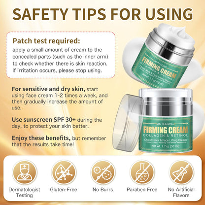 MUOCOBU Anti Aging Neck Cream – 5-In-1 Firming, Lifting, and Moisturizing for Neck, Chest & Face