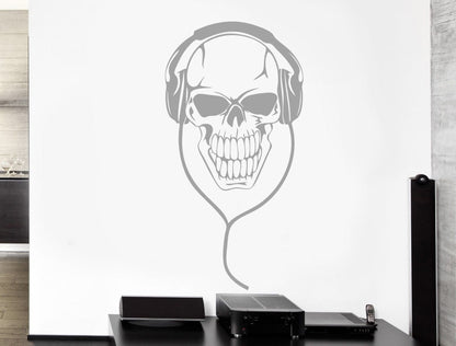 Music Skull Wall Sticker