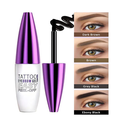 MVC 2 Pack Tattoo Eyebrow Gel – Easy Peel Off Tint, Waterproof & Sweatproof, Light Brown