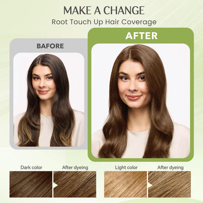 Mxvbaty Light Brown Hair Dye Shampoo 3-in-1 | Root Touch Up, 16.9 oz
