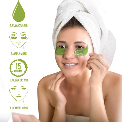 My Alle Care Aloe Vera Eye Treatment Mask – 30 Pairs Hydrogel Under-Eye Patches