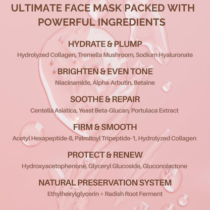 My Flexy Bio Collagen Overnight Mask – Peptides, Hyaluronic Acid & Antioxidants (4 Pack)