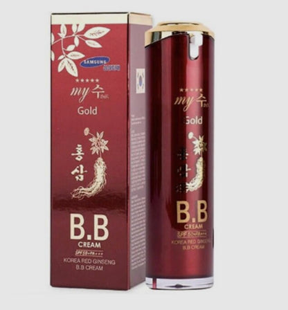 My Gold Myjin Korean Red Ginseng BB Cream 40ml | SPF50+ Hydration, Brightness & Coverage