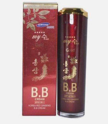 My Gold Myjin Korean Red Ginseng BB Cream 40ml | SPF50+ Hydration, Brightness & Coverage