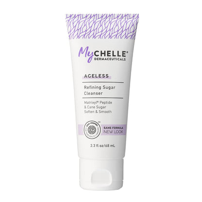 MyCHELLE Dermaceuticals Refining Sugar Cleanser, 2.3 Fl Oz – Matrixyl Peptide & Cane Sugar Exfoliating Cleanser