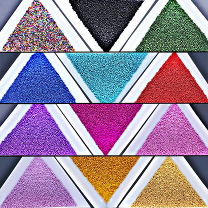 Minejin Nail Art Mini Beads 3D Colorful Caviar Charms | Mygitter