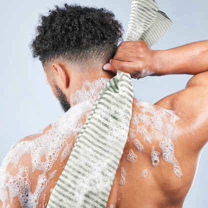 myHomeBody Extra Long Exfoliating Washcloth – 43.3-Inch Back Scrubber, Set of 2