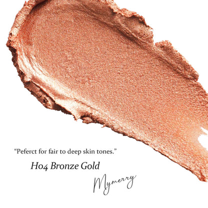 MYMERRY Dewy Highlighter Stick – Buildable Radiant Glow for Face & Body (15g) | Vegan & Cruelty-Free
