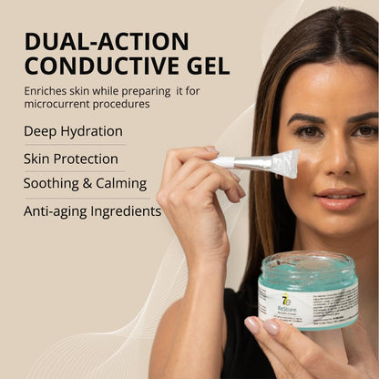Myolift 7E Wellness ReStore Conductive Gel with Bio-Active Complex – 4 oz | Hyaluronic Acid & Collagen Peptides