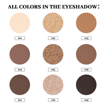MYSTER ROSEY Neutral Eyeshadow Palette – Nude Matte Shades, Long-Lasting Wear, Vegan & Cruelty-Free