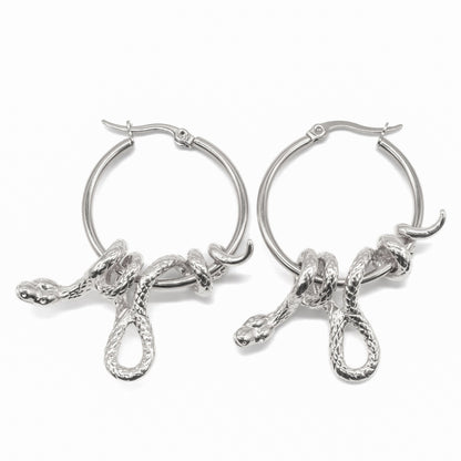 Serpent's Lair Snake Earrings