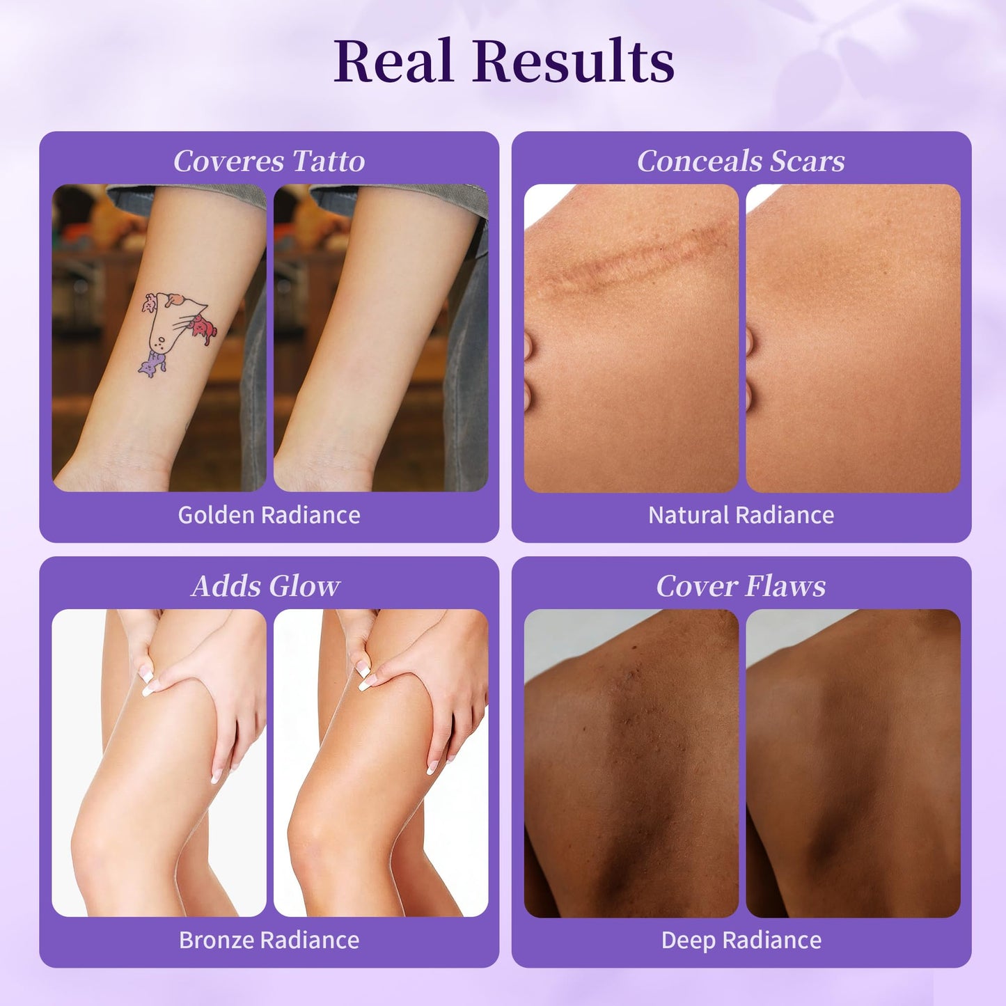 MyTend Body Coverage Perfector — Waterproof Tattoo Concealer for Full-Body, Long-Lasting Radiance