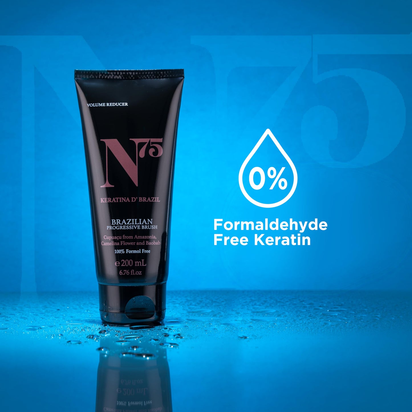 N75 Keratin Hair Smoothing Treatment – Formaldehyde-Free Brazilian Straightening for All Hair Types
