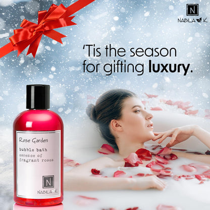Rose Garden Bubble Bath by Nabila K – Natural, Tear-Free Luxury for Sensitive Skin (8 oz)