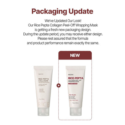 NACIFIC Rice Pepta Collagen Peel-Off Mask – Firming & Pore-Minimizing