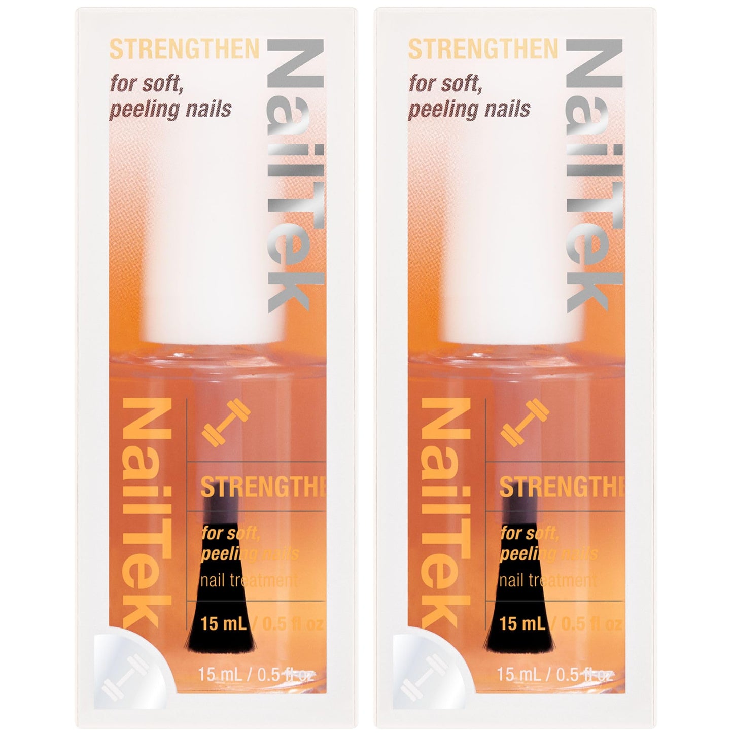 Nail Tek Nail Strengthener Formula 2 – Strengthen, Grow, and Protect Soft Nails, 0.5 fl oz (2 Pack)