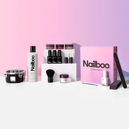 Nailboo Dip Powder Nail Kit – 3 Custom Powders, Pro Tools, No UV Needed