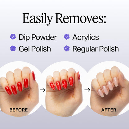 Nailboo 100% Acetone Nail Polish Remover – 16 oz | Salon-Quality Gel & Dip Powder Remover