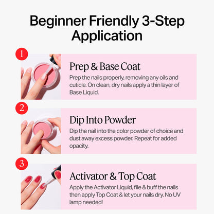 Nailboo Cloudberry Dip Powder – Dusty Purple, No UV Lamp Needed, DIY Nails at Home (0.5 oz)