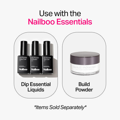 Nailboo Cloudberry Dip Powder – Dusty Purple, No UV Lamp Needed, DIY Nails at Home (0.5 oz)