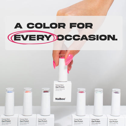 Nailboo Premier Forever Glaze Gel Top Coat – Clear, Self-Leveling, Salon-Quality Shine (0.3 oz)