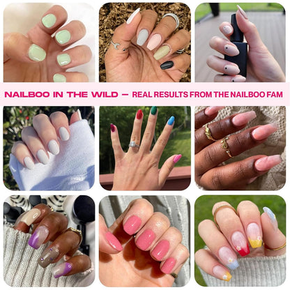 Nailboo Dip Powder Kit Bundle – 3 Powders + Full System (0.8 oz each) – No UV, Pink or Nude